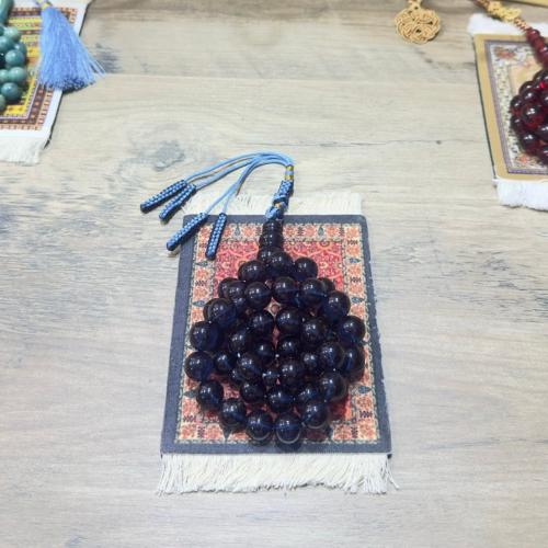 سبحة زعفرانيه حرباء زرقاء كركوشه 2