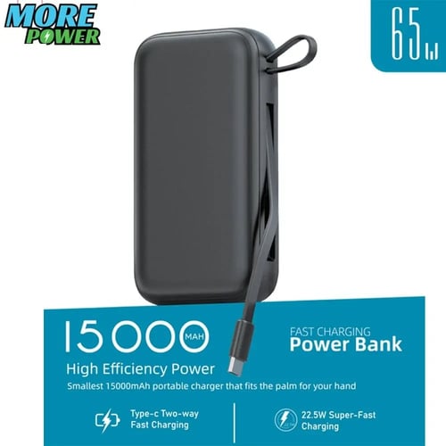 بطارية متنقلة باور بانك More Power سعة 15000 ملي ا...