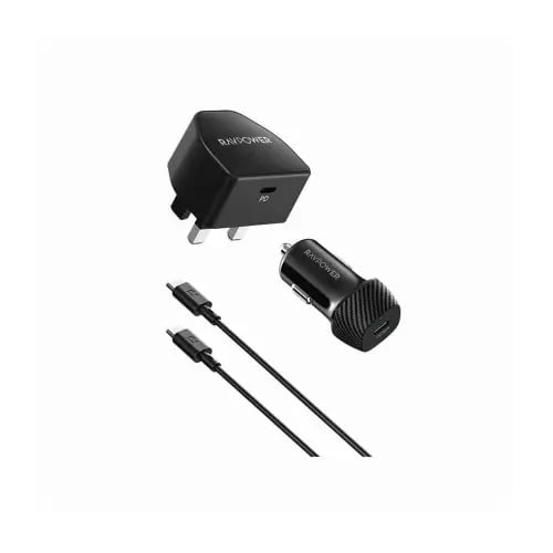 بكج 3 قطع راف باور RAVPower PD 20W – شاحن جداري +...