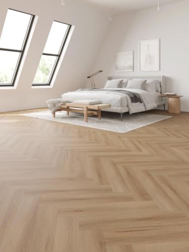 باركية spc - تصميم هندسي خشبي مقاوم للماء