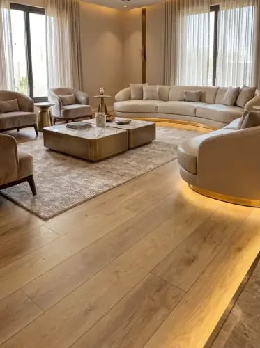 باركيه HDF - تصميم مودرن للمجالس