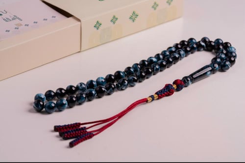 مسباح بكلايت تركواز مموج مع كركوشه