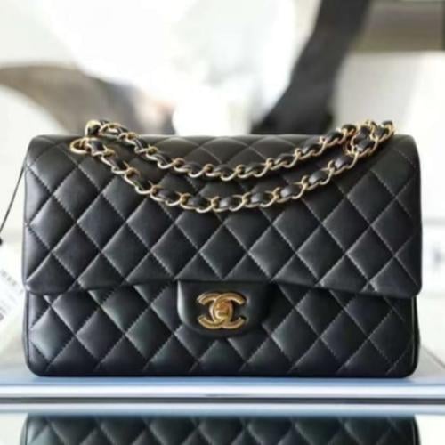 شانيل كلاسك لامب لذر مقاس 20سم