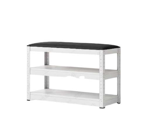 رفوف احذية بجلسة جلد سهلة التركيب