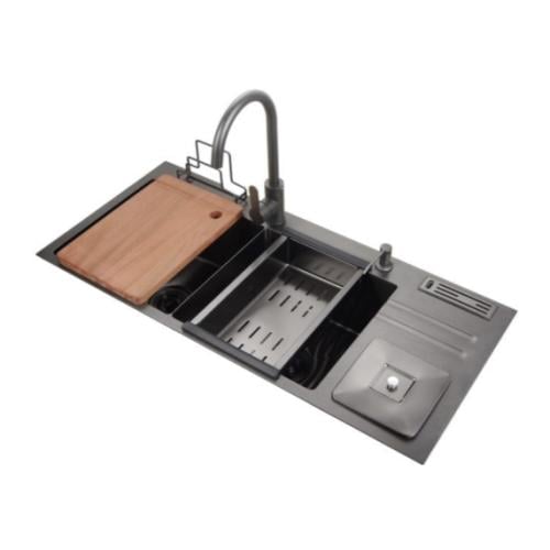 مجلى استانلس ستيل بتقنية النانو 100x45 بسماكة 3 مل...