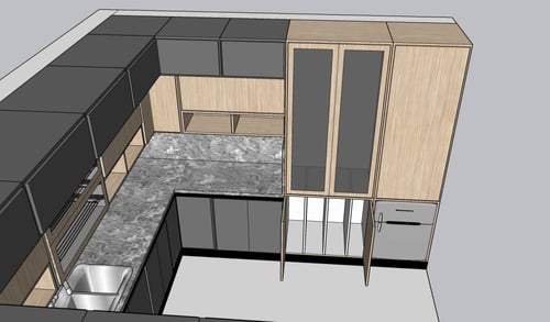 تصميم وتفصيل مطابخ