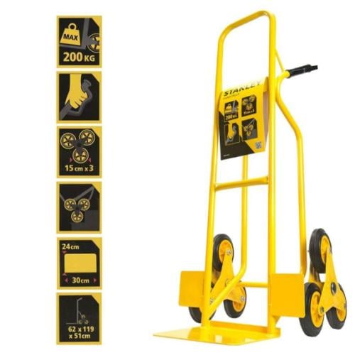 عربة نقل تصعد السلالم بحمولة 200 كجم stanely
