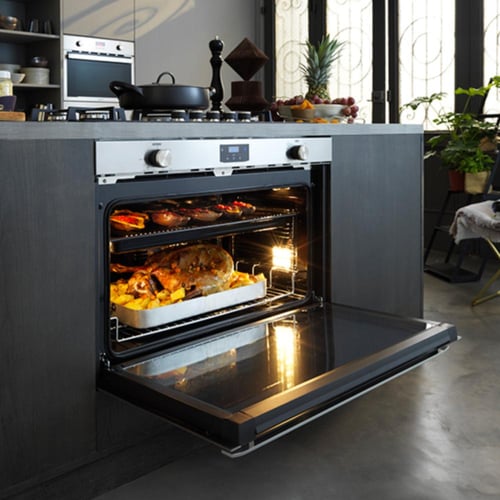 فرن بلت ان كهرباء ايطالي 90 سم 11 وظائف 141 لتر ال...