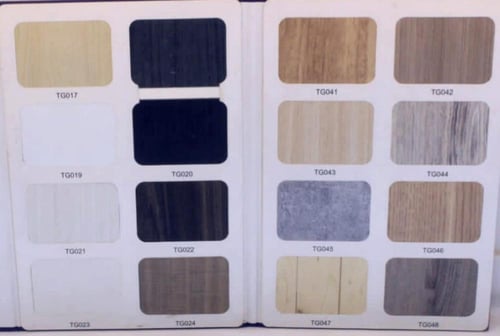 مطبخ المنيوم قطاع خاص مع درف كلادنج مع سطع رخام صن...