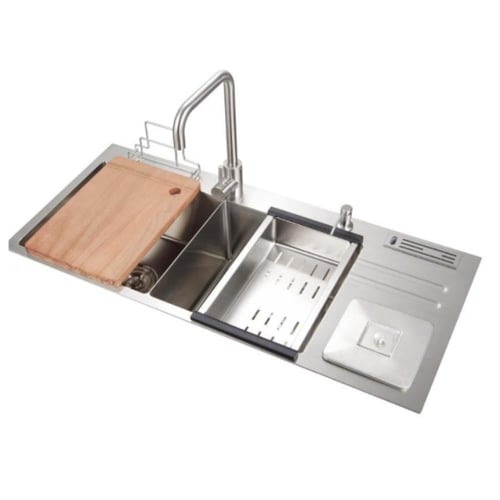 مجلى استانلس ستيل بتقنية النانو 100x45 بسماكة 3 مل...