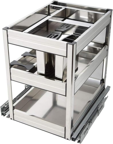 وحدة متعددة الوضائف للمطبخ ، فضى، ستانلس ستيل، فضي...