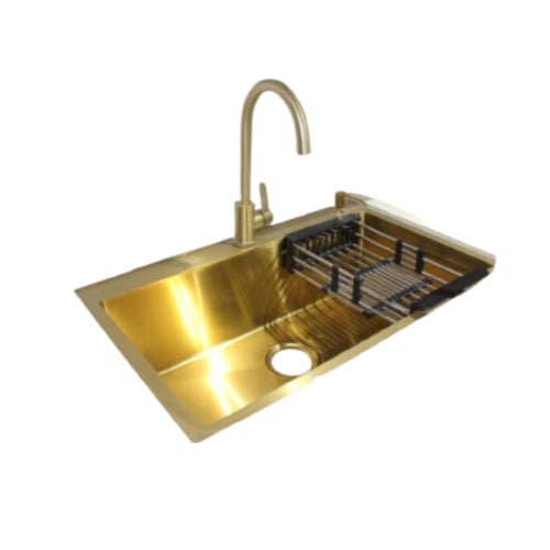 مجلى استانلس ستيل بتقنيه النانو مقاس 48x75 مع الخل...