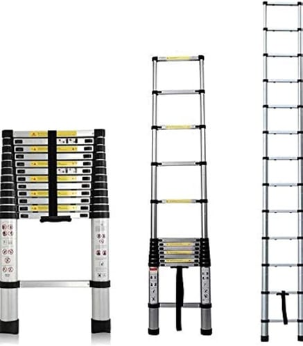 سلم تلسكوب قابل للتمدد من الالمنيوم حمولة 150 كيلو