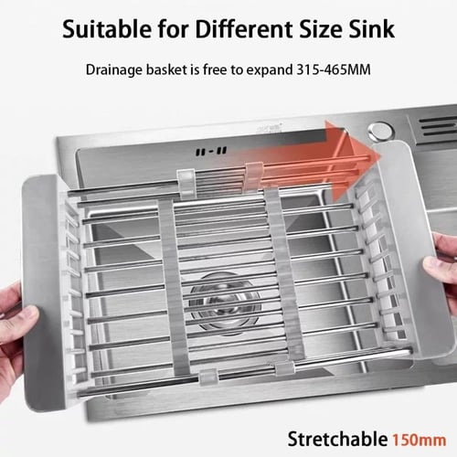 سلة تصفية وتنشيف ستانلس ستيل