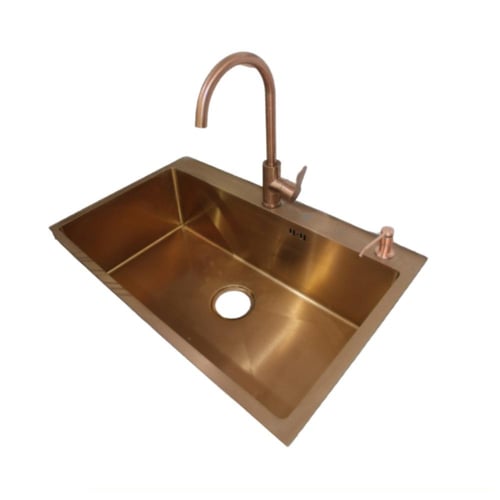 مجلى استانلس ستيل بتقنيه النانو مقاس 48x75 مع الخل...