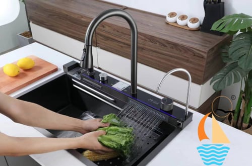 مجلى استانلس ستيل بتقنية النانو 2 شلال