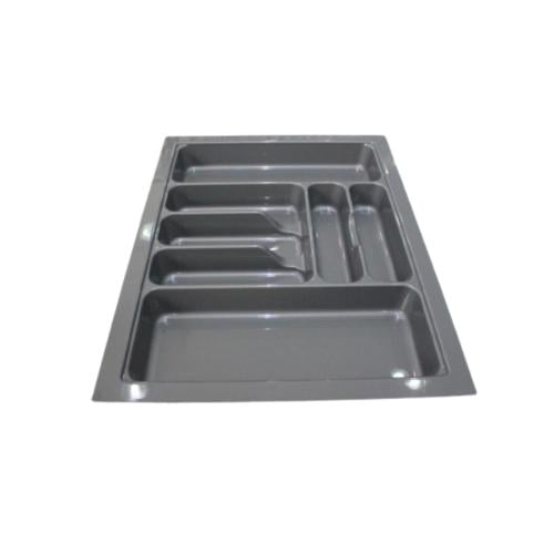 تقسيمات ادراج مطبخ رمادي متعدد القياسات
