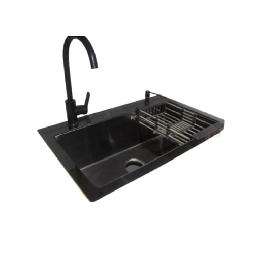 مجلى استانلس ستيل مقاس 75x48 مغطى بطبقة من الزجاج...