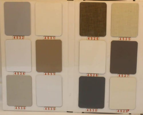 مطبخ المنيوم قطاع خاص مع درف كلادنج مع سطع رخام صن...