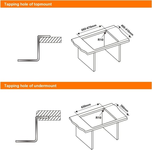 حوض مطبخ من ايبرجريف M87044B مقاس 70 × 44 سم، حوض...