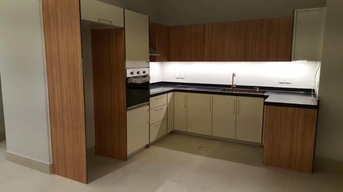 مطبخ المنيوم قطاع خاص مع درف خشب الماني او ايطالي...