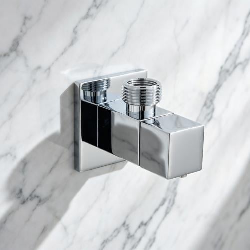 كوع زاوية شطاف بدون قاعدة اللون كروم JF-001A