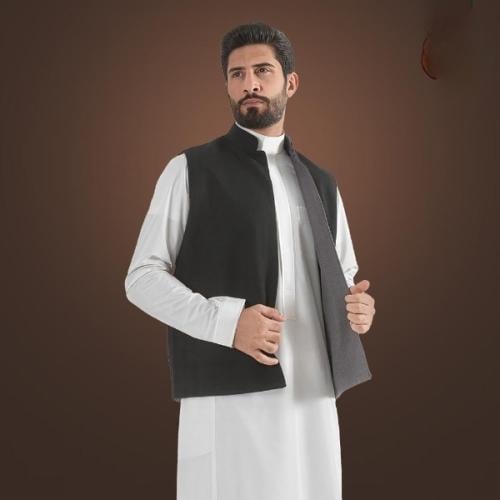 سديري جوخ لون اسود - رمادي