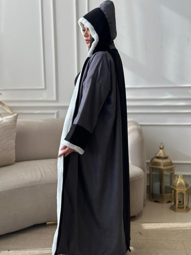 فرو مخمل شاموه مع وشاح مخمل