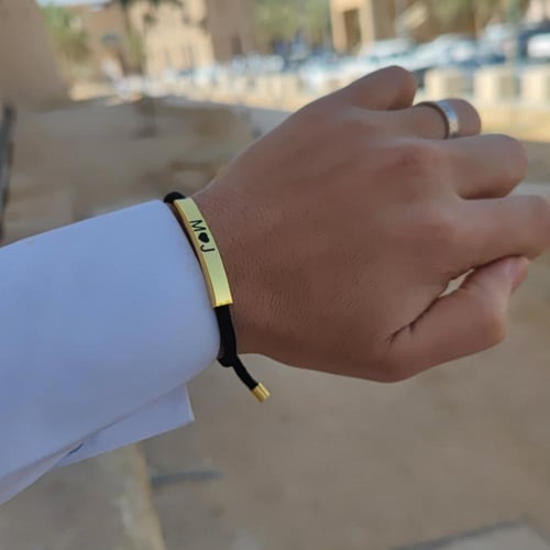 اسواره ليزر مطليه بالذهب-بالاسم اللي تبيه