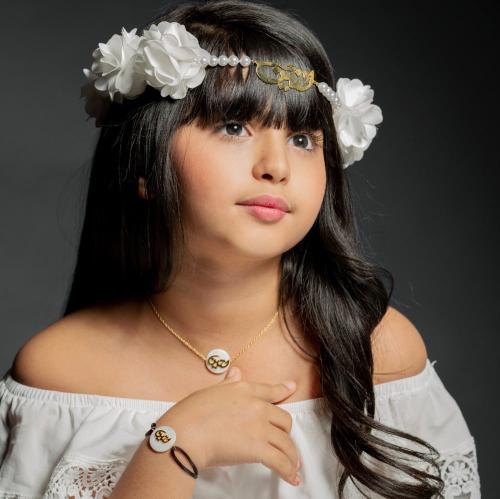 طقم اكسسوارات بناتي بالاسم حسب الطلب