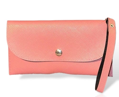 محفظة صغيرة (أسود - وردي)