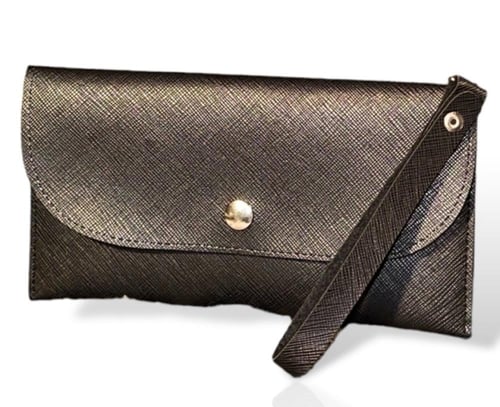 محفظة صغيرة (أسود - وردي)