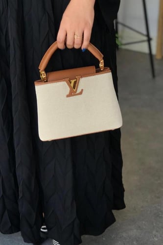 شنطة Lv - بيج اطراف بني