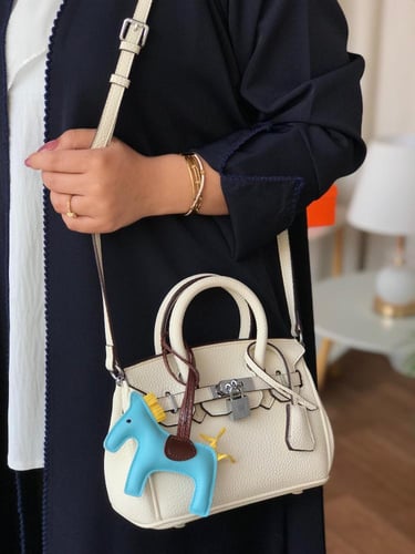 شنطة بيركن 25 سم - أبيض