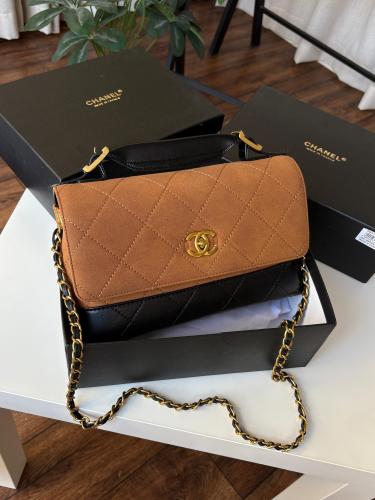 شنطة شانيل M - بني جملي