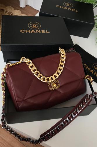 شنطة شانيل - عنابي