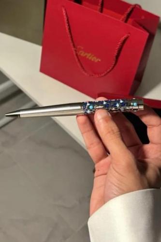 قلم كارتيير - فضي و أزرق