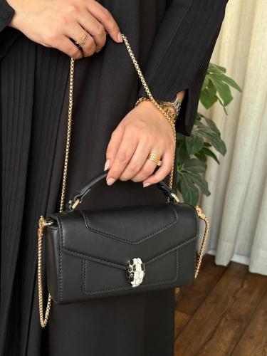 شنطة بولغاري - اسود مطفي