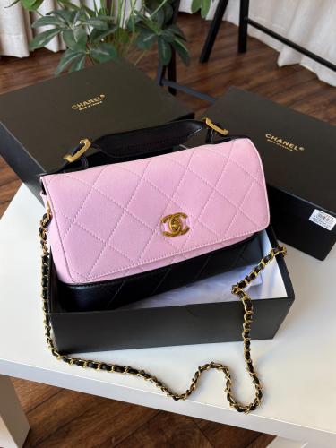 شنطة شانيل M - وردي