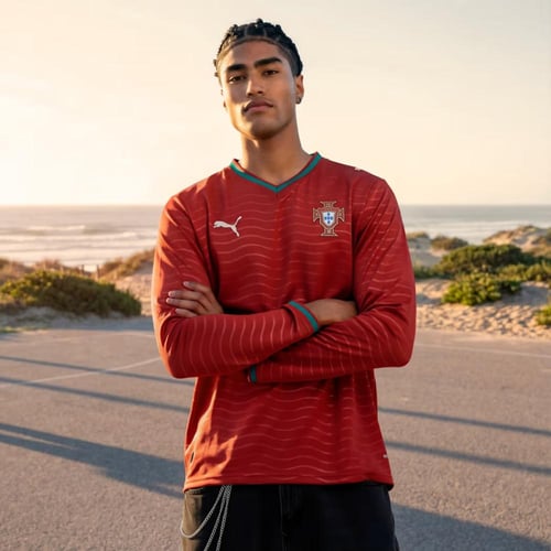 تيشيرت منتخب البرتغال 2026 الاساسي كوم طويل