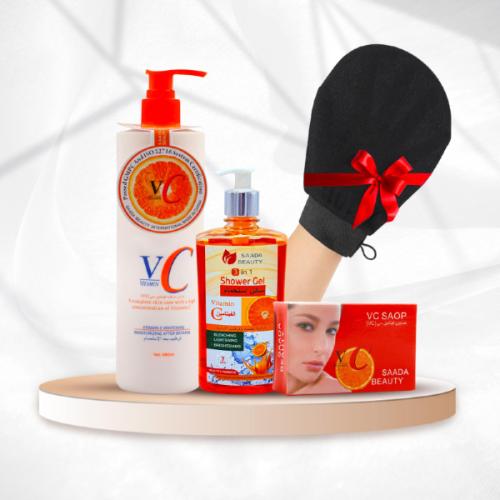 بكج فيتامين C من Saada Beauty + ليفة كورية هدية