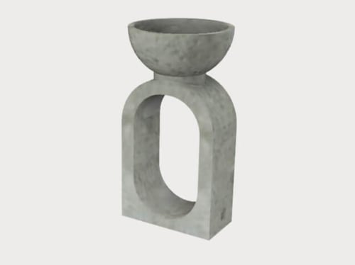 قالب مبخرة و قاعدة مع دعامة