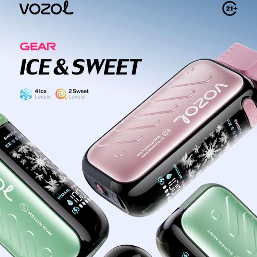 VOZOL GEAR ICE & SWEET 40K puff 50MG - فوزول قير ا...