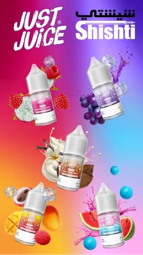 جست جوس نكهات سولت - Just juice SaltNic E-Liquid 5...