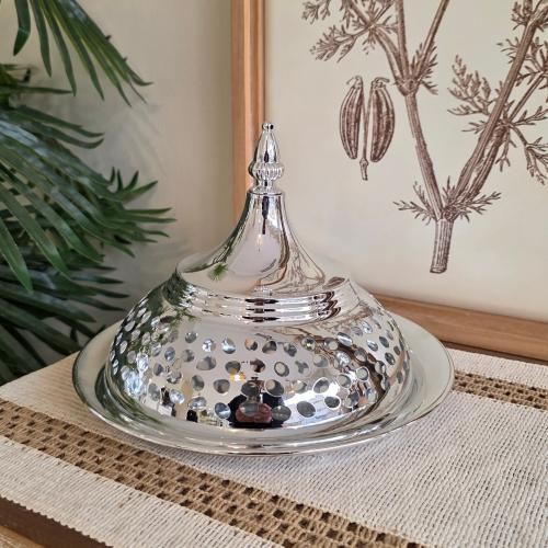 تقديمة ستيل بغطاء