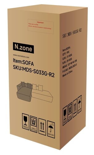 طقم كورنر مريح بلمسة ديكور راقية حرف L يمين - لون...