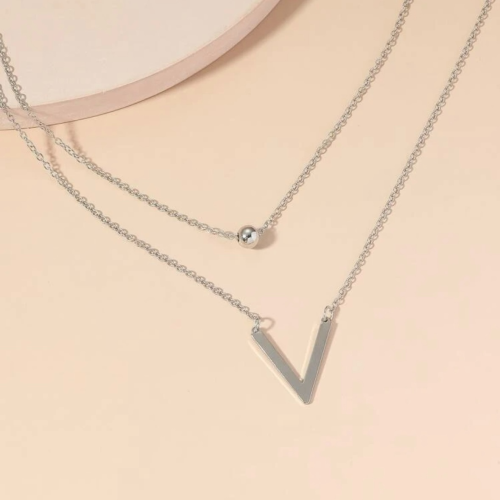 سلسال V دورين ناعم / فضي