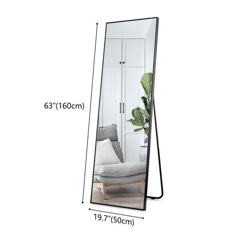 مرايا طولية بإطار اسود/مع ستاند وقابلة للتعليق