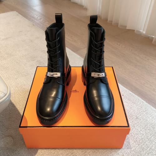 Hermès Leather boots