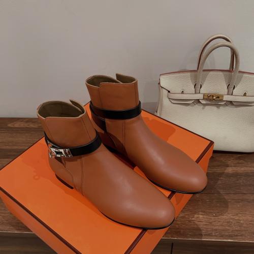 Hermès Leather boots